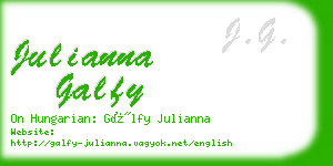 julianna galfy business card